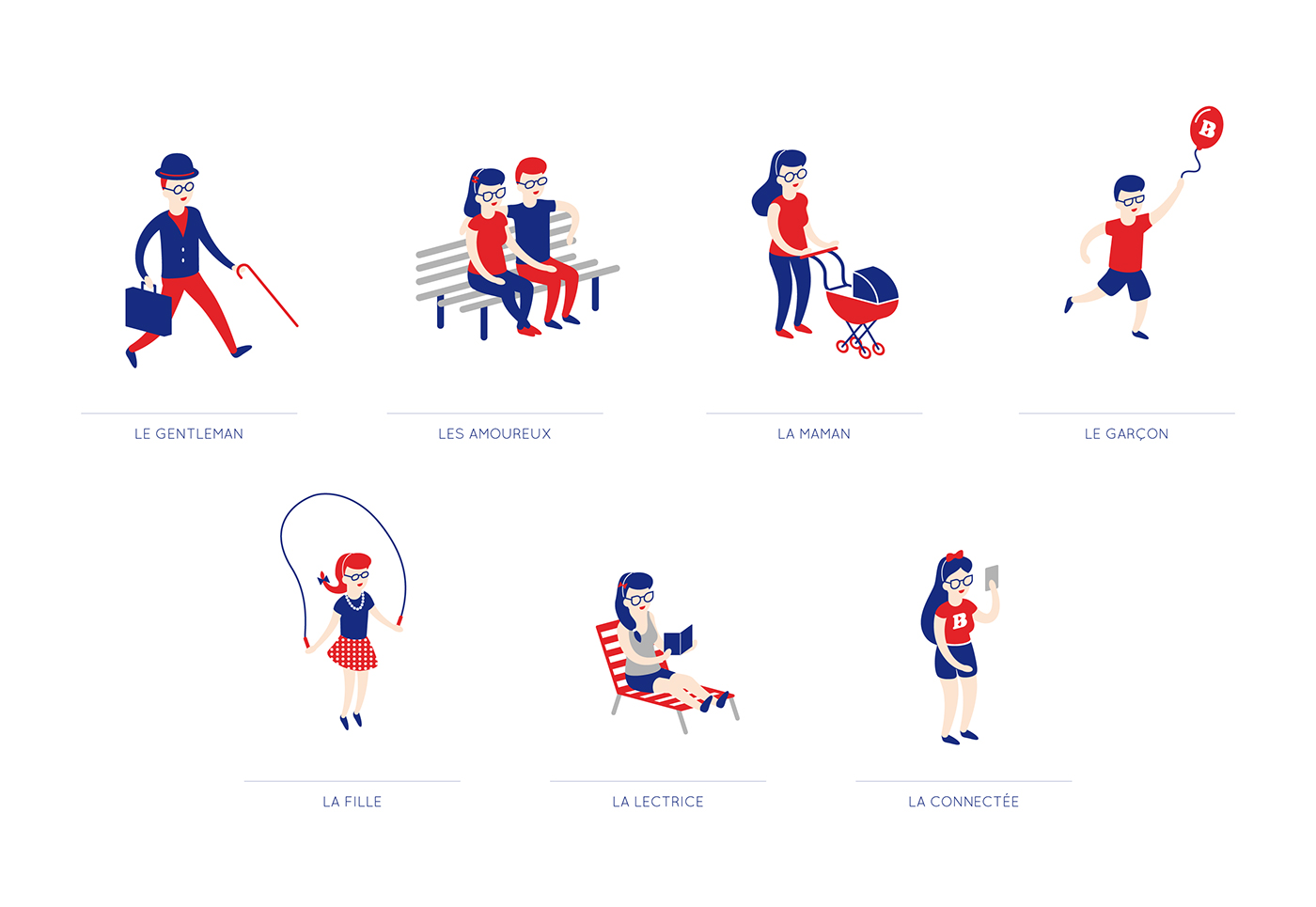 人物插畫——眼鏡品牌設(shè)計